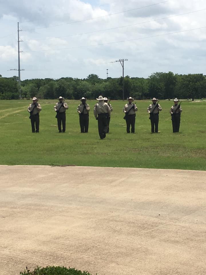 The Navarro County Sheriff’s Office Honor and Color Guard Units proudly participated in today’s annual Memorial Day Ceremony doing a rifle salute