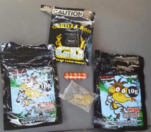 3 packages of K2 synthetic marijuana